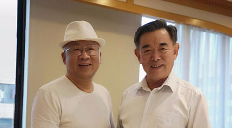 ●董事長接待青島市政協(xié)主席胡延森同志。